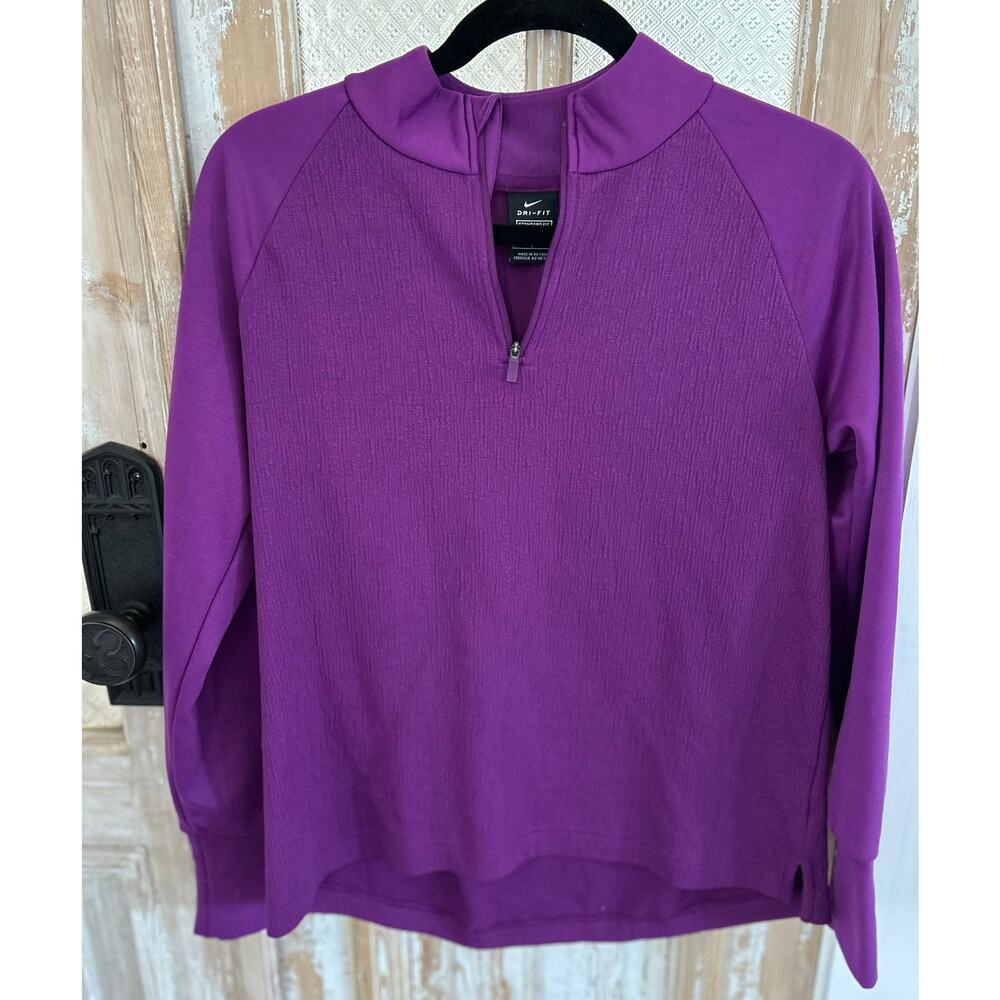 Women’s Nike Therma Bright Purple Pullover, Size S